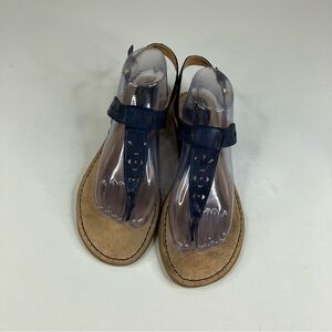 B.O.C. Blue Leather Sandals Size 10
